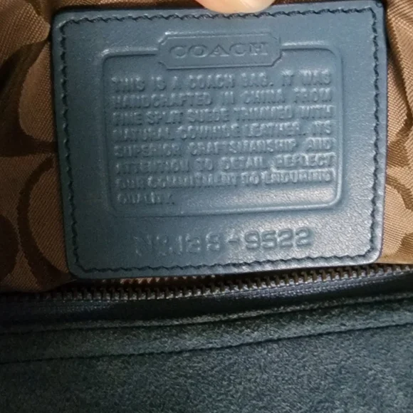 Coach Vintage Blue Suade Soho